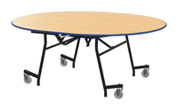 Classroom Select EasyFold Mobile Table, 60 x 72 Inches, Oval, Plywood Core, LockEdge Item Number 4001248
