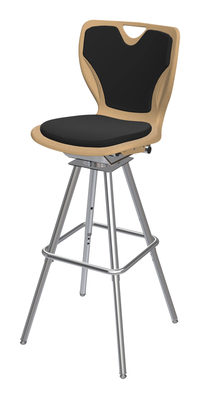 Image for Classroom Select Contemporary Swivel Stool, Padded Seat and Back, Adjustable Height from School Specialty
