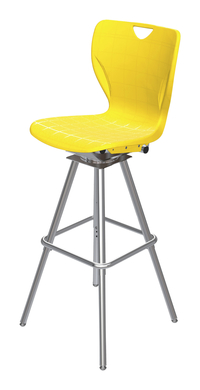 Classroom Select Contemporary Swivel Stool, Adjustable Height Item Number 4001767