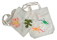 School Smart Design Your Own Canvas Tote Bag, Natural Tone, 11 x 14 Inches, Item Number 407352