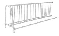 Ultra Site Double-Sided Add-On Institutional Bicycle Rack, 10 ft L, 20 Bikes, Steel, Galvanized, Item Number 471230