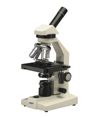 Frey Scientific Student Microscope - Monocular Head - 4x, 10x, 40xR, 100xR Objectives - LED Illumination, Item Number 563299