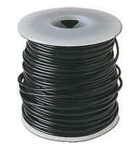Frey Scientific Solid Conductor PVC Coated Hookup Wire, 22 Gauge, Black, 100 Feet, Item Number 581148