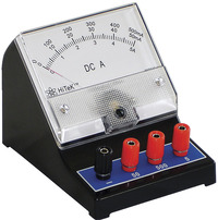 Frey Scientific Economy DC Ammeter Triple Range, 0-50mA (1mA); 0-500mA (10mA); 0-5A (0.1A), Item Number 584736