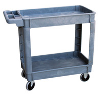 Classroom Select 2-Shelves Utility Cart, 25-1/2 x 37-1/2 x 33 Inches, 500 lb, High Density Thermoplastic, 4 Wheel 678772