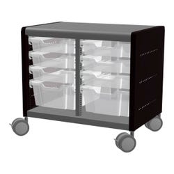 Image for Classroom Select Geode Short Cabinet, Double Wide with 8 Tote Trays from School Specialty
