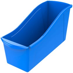 Image for Storex Interlocking Book Bin, Large, 14-1/4 x 5-1/4 x 7 Inches, Blue from School Specialty