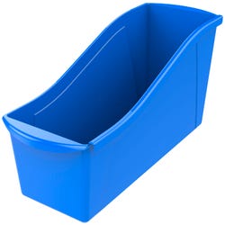 Image for Storex Interlocking Book Bin, Large, 14-1/4 x 5-1/4 x 7 Inches, Blue from School Specialty
