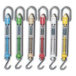 Image for School Specialty Math Tubular Spring Scales, Assorted Capacity, Set of 6 from School Specialty