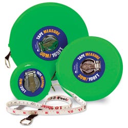 Image for Learning Resources Wind-Up Tape Measure, 33 Feet from School Specialty