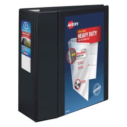 Image for Avery DuraHinge Heavy Duty View Binder, 5 Inch, EZD Ring, Black from School Specialty