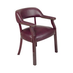 Image for Lorell Berkeley Captain Side Chair, 24 x 25 x 30-3/4 Inches, Burgundy from School Specialty