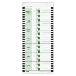 Image for Lathem Thermal Time Clock Cards, 6 x 5-1/2 x 2-7/8 Inches, Pack of 100 from School Specialty