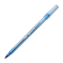 Image for BIC Round Stic Ballpoint Pen, 1 mm Medium Tip, Blue Ink, Pack of 12 from School Specialty