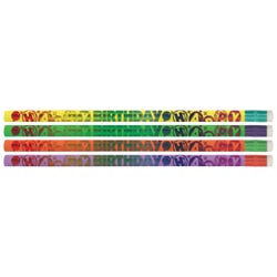 Image for Musgrave Pencil Co. Birthday Celebration Pencils, Pack of 12 from School Specialty