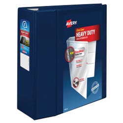 Image for Avery DuraHinge Heavy Duty View Binder, 5 Inch, EZD Ring, Navy Blue from School Specialty