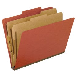 Image for Pendaflex Classification Folder, Letter Size, 2 Dividers, Red from School Specialty