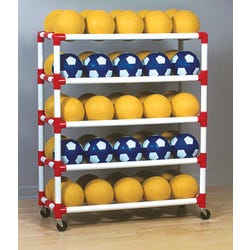 Image for Duracart 4-Shelf Ball Wall Cart, 45 x 19 x 42 Inches from School Specialty