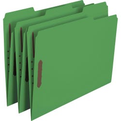Image for Smead Reinforced Fastener Folder, Letter Size, Green, Pack of 50 from School Specialty