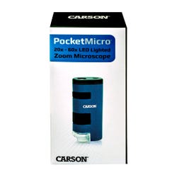 Pocket Micro 20x-60x LED Lighted Zoom Microscope 2118719