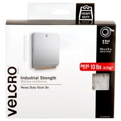 Image for VELCRO Brand Hook and Loop Industrial Tape Roll, 15 Feet x 2 Inch, White from School Specialty
