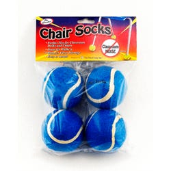 Image for The Pencil Grip Inc Chair Socks Floor Protectors, Blue, Pack of 144 from School Specialty