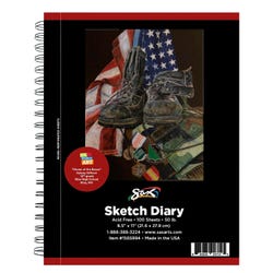 Image for Sax Sketch Diary, 50 lbs, 8-1/2 x 11 Inches, 100 Sheets from School Specialty
