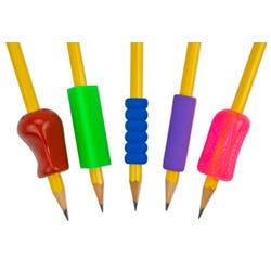 The Pencil Grip Inc Pliable Grips, Assorted Designs, Pack of 5 Item Number 017675