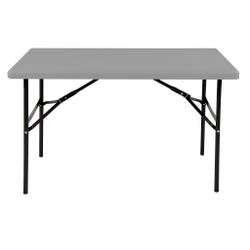 Image for Iceberg IndestrucTable TOO Folding Table, Rectangle, 48 x 24 x 29 Inches, Charcoal Top, Gray Frame from School Specialty