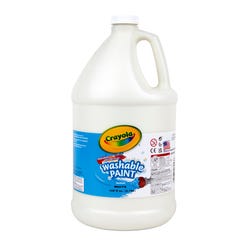 Image for Crayola Washable Paint, White, Gallon from School Specialty