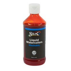 Image for Sax Liquid Washable Watercolor Paint, 8 Ounces, Orange from School Specialty