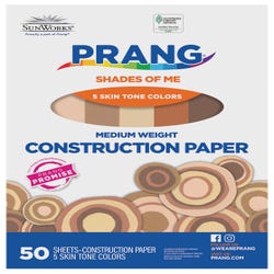 Image for Prang Shades of Me Multi-Cultural Construction Paper, 12 x 18 Inches, Assorted Colors, 50 Sheets from School Specialty