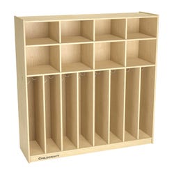 Image for Childcraft Narrow Coat Locker, 8 Cubbies, 59-1/2 x 14-1/4 x 48 Inches from School Specialty