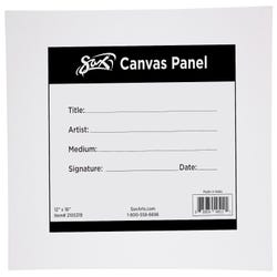 Image for Sax Genuine Canvas Panel, 12 x 16 Inches, White from School Specialty