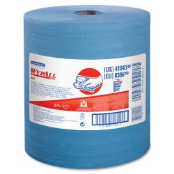 Image for WYPALL X80 Task Wipers Jumbo Roll, 12.5 x 13.4 in, 475 Sheets, Blue from School Specialty