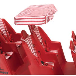 Image for Angeles Bye-Bye Buggy Canopy, 14 x 27 x 16 Inches, Red and White from School Specialty