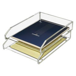 Image for Kantek Acrylic Letter Size Double Tray Set, Set of 2 from School Specialty