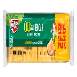 Image for Club and Cheddar Sandwich Cracker, 1.8 oz, Pack of 12 from School Specialty