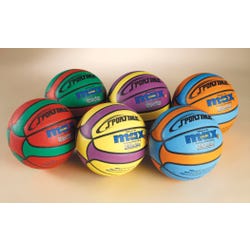 Image for Sportime Max Women's 28-1/2 Inch Star Basketballs, Set of 6 from School Specialty