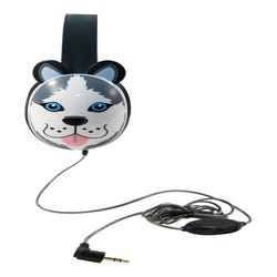 Image for Califone Listening First 2810-BE Over-Ear Stereo Headphones, Inline Volume Control, 3.5mm Plug, Husky from School Specialty