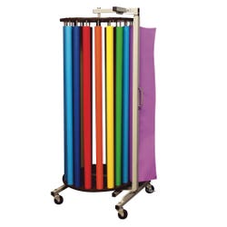 Image for Fadeless Rotary Rack Dispenser with 20 Fadeless Rolls, 48 Inch x 50 Feet, Assorted Colors from School Specialty