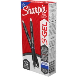 Image for Sharpie S-Gel Pens, Medium Point, 0.7 mm, Blue Ink, Pack of 12 from School Specialty