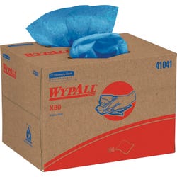 Image for WYPALL X80 Cloth Towel, 12-1/2 X 16-4/5 in, Hydroknith, Blue, Pack of 160 from School Specialty