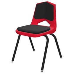 Classroom Select Royal Seating 1100 Four Leg Padded Plastic Shell Chair 4001701