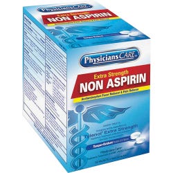 Image for Acme PhysicansCare Extra Strength Non-Aspirin Pain Reliever, 200 mg, Acetaminophen, Pack of 2, 50 Pack/Box from School Specialty
