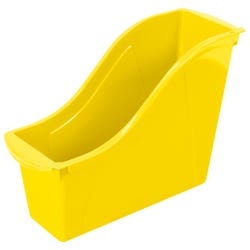 Image for Storex Interlocking Book Bin, Small, 11-3/4 x 4-1/2 x 8-1/2 Inches, Yellow, Pack of 6 from School Specialty