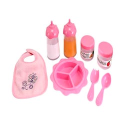 Image for Melissa & Doug Time to Eat Feeding Set, Baby Food and Bottles, Pink, 8 Pieces from School Specialty