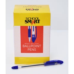 Image for School Smart Ballpoint Pens, Medium Tip, Blue, Pack of 48 from School Specialty