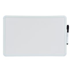 Image for School Smart Dry Erase Board with Marker, White Frame, 11 x 17 Inches from School Specialty