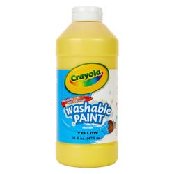 Image for Crayola Washable Paint, Yellow, Pint from School Specialty